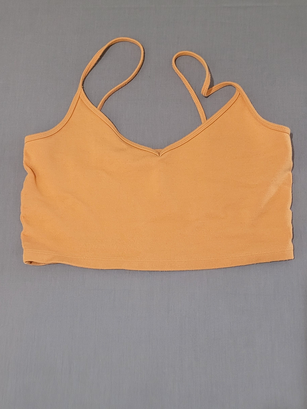 Sunday Best Spaghetti Strap Crop Top - Mustard Yellow